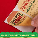 120 Pcs Kraft Paper Sticker Roll