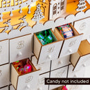 Christmas Pre-lit Wooden House Advent Calendar with Drawers