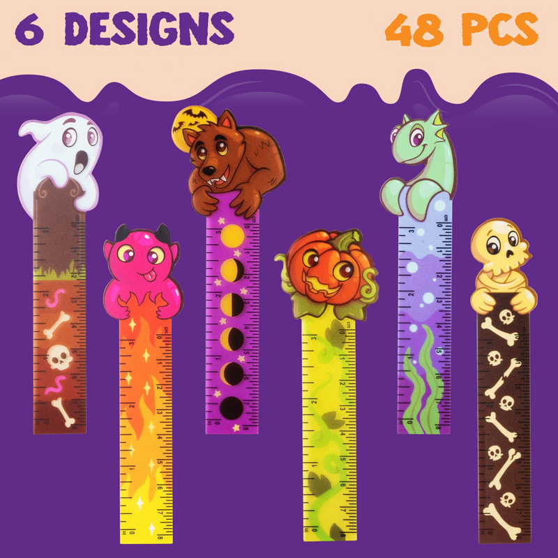 JOYIN | Halloween Pencil and Ruler Set 96 Pcs