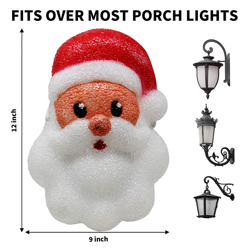 2 Piece Santa Porch Light Covers