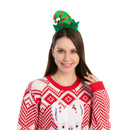 Christmas Headbands With 3d Hat Designs, 4 Pcs