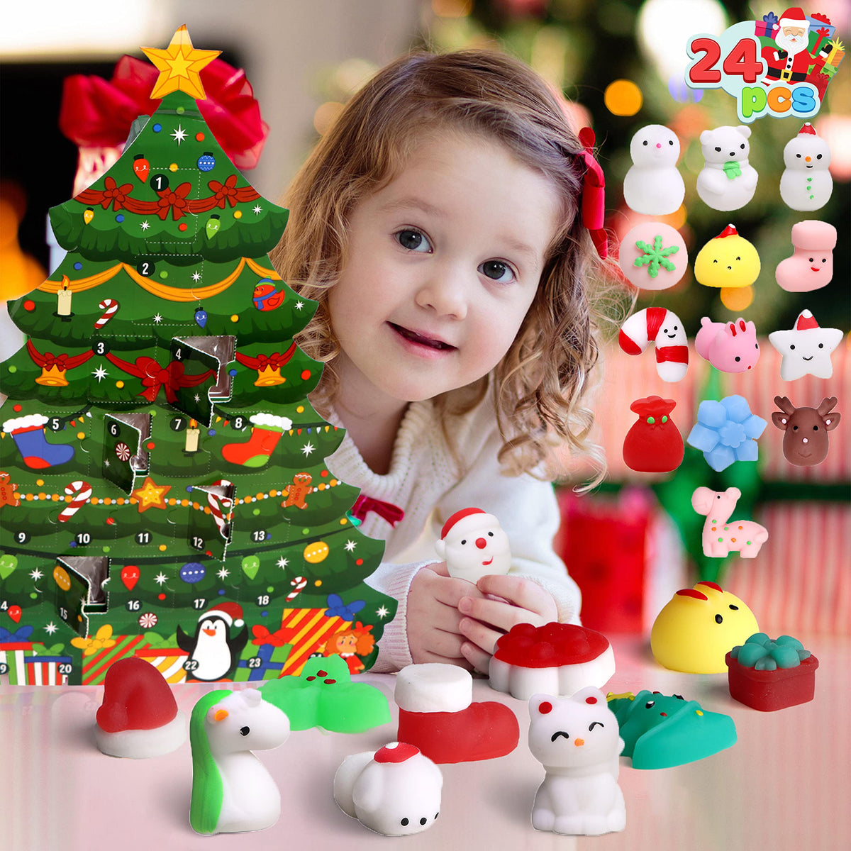 JOYIN Advent Calendar with Mochi Toys