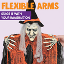Hanging Witch with Bendable Arms