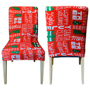 4 Piece Christmas Stretch Chair Covers