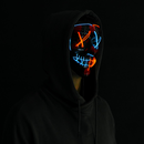 Halloween Led Mask Light Up With Gloves (blue&red)