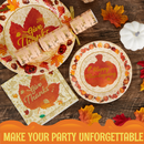 Thanksgiving Disposable Dinnerware Set for 48 guests