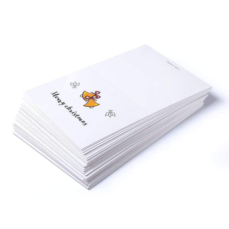 Merry Christmas Greeting Cards, 72 Pcs