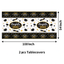 2pcs Table Cover + Cup + Plate + Napkin + Silverware (Serve 16)