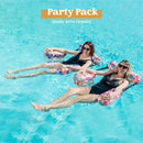 SLOOSH - Flower Pattern Water Floating Chair, 2 Pack