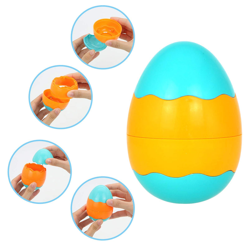 12Pcs Assembled Colorful Plastic Easter Egg Shells