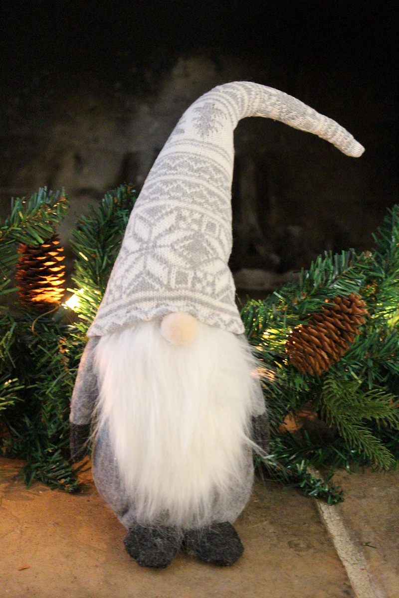 Grey Christmas Gnome Swedish Santa Tomte