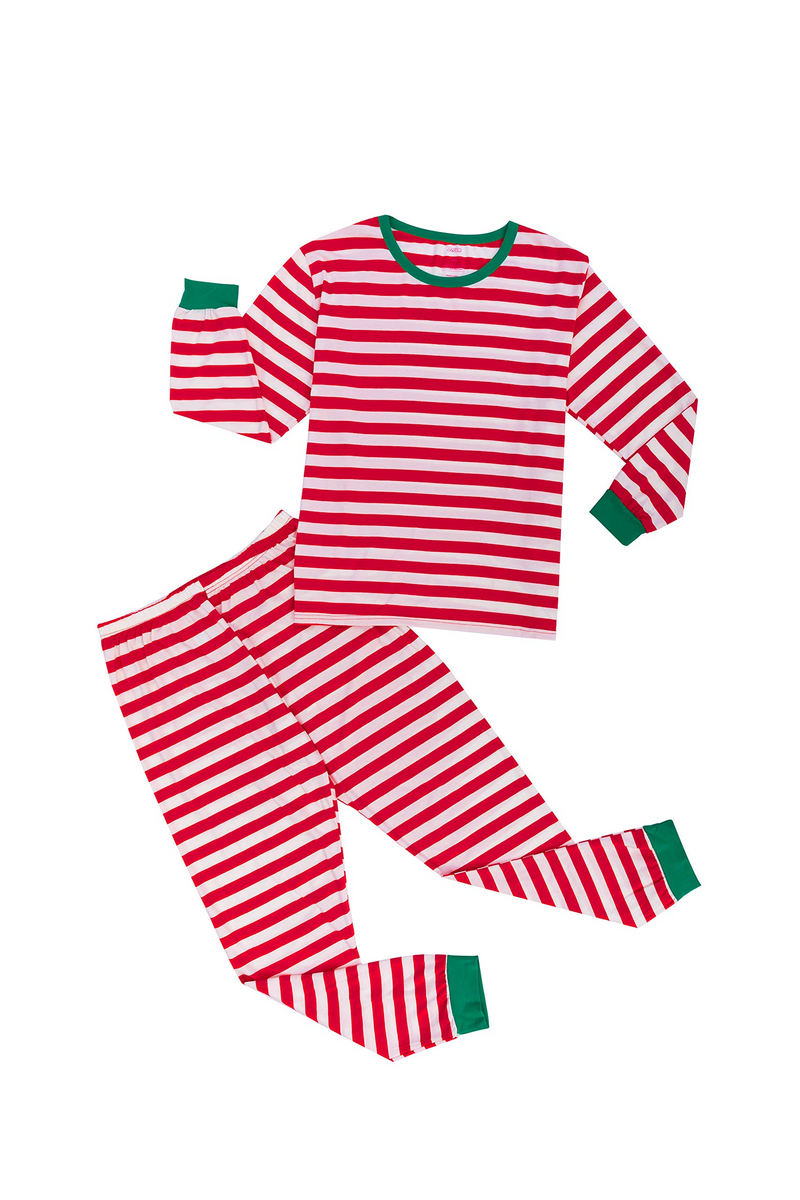 Men Christmas Red Stripe Family Matching Pajama