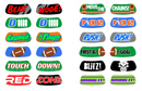 Football Temporary Tattoos, 144 Pcs