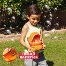 SLOOSH - Orange Dinosaur Bubble Machine