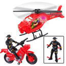 Fire Station Vehicle Toy Set