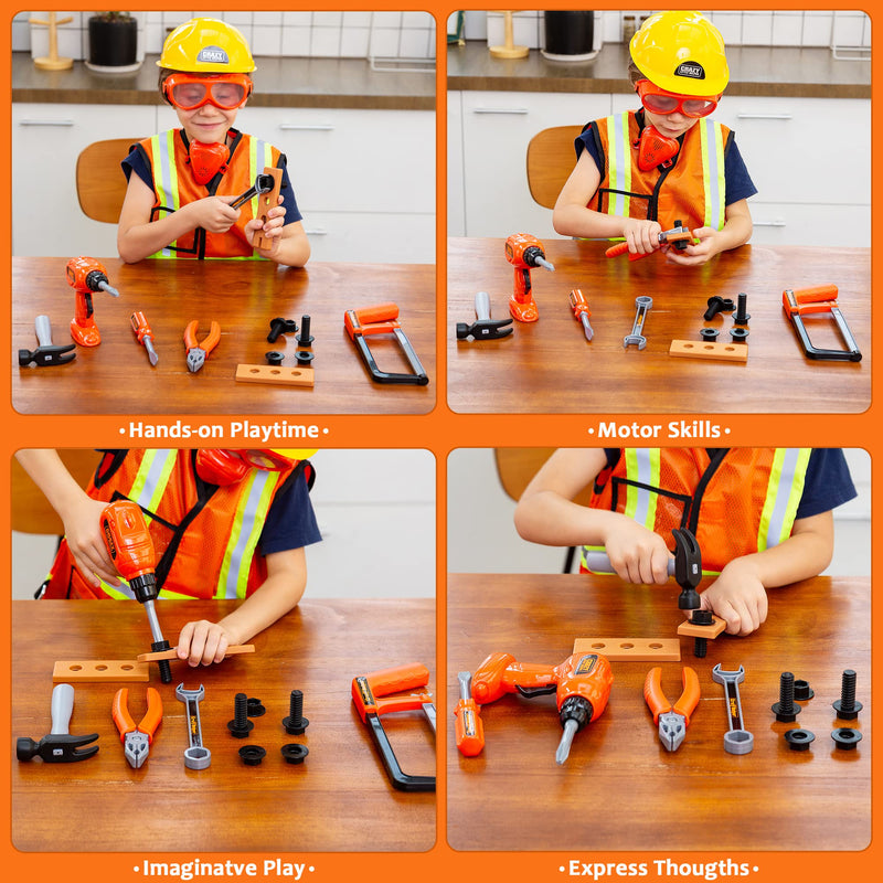 Construction Worker Play Tool Toys Set