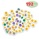 Mardi Gras Beaded Necklace Temporary Tattoos