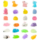 24 Days Advent Calendar - Mochi Squishy (8 General, 8 Glitter, 8 Glow in the Dark), 24 Pcs