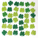 Shamrock Window Clings & Cutout Glitter Foam Stickers, 78 Pc