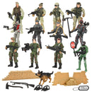 Military Toy Soldiers Playset, 16 Pcs