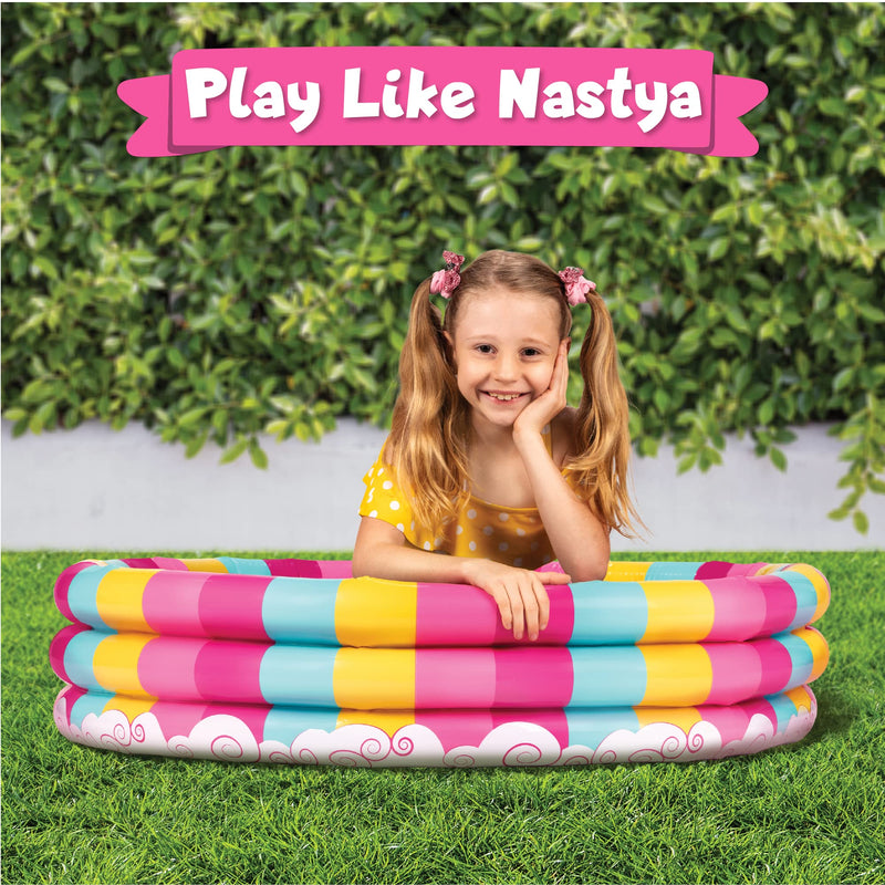 SLOOSH - Like Nastya 45in Cupcake Rainbow Kiddie Pool, 2 Pack