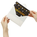 Graduation Cards Black & Gold, 72 pcs