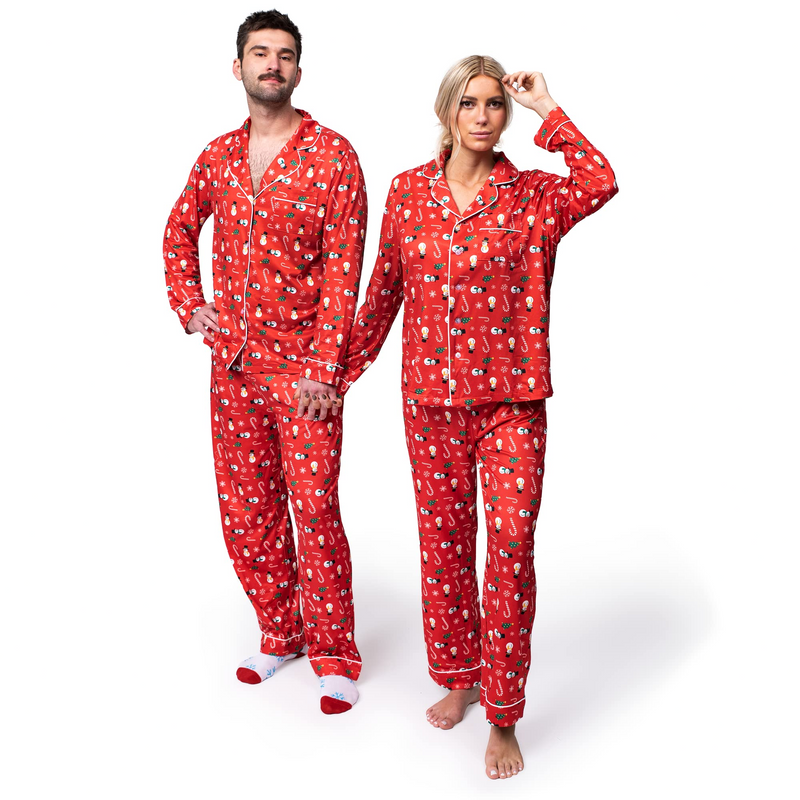 Family Christmas Red Suit Pajamas Men