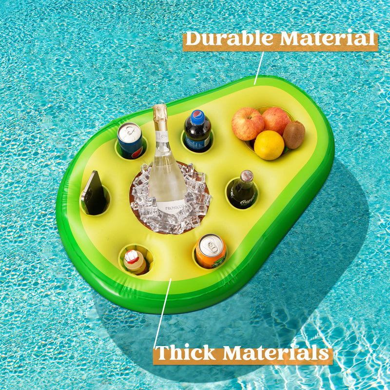SLOOSH - Inflatable Avocado Drink Holder Floating Tray