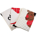 Drawstring Burlap Santa Sacks, 3 Pcs