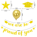 Gold Letter Banner  "We Are So Proud of You"  Hanging Decor