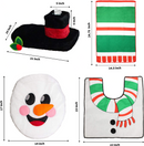 10 Pcs Santa and Snowman Bathroom Decoration