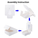 White Treat Boxes with Window, 24 Pcs