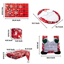 5Pcs Christmas Gnome Toilet Seat Cover