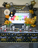 54inx108in Graduation Party Table Covers,  3 Pack