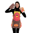 Thanksgiving Kitchen Linens Set with Apron, 3 Pcs