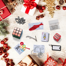 Christmas No Snap Party push bubbles, 10 Pc