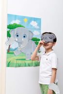 24 Pcs Safari Animal Make A Face Sticker