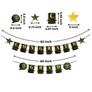 Banner "Congrats Grad" + Hanging Decor, 19 pcs