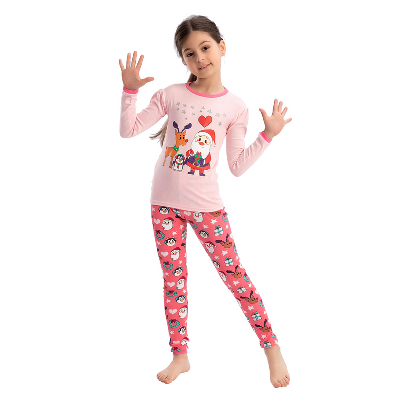 Girls Christmas Pajama Set