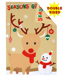 Christmas Burlap Welcome Flag, 2 Pack