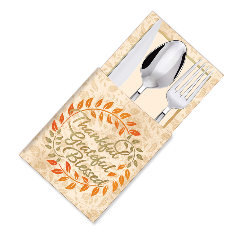 36 Thanksgiving Cutlery Decorative Utensil Holder
