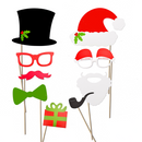 Photo Booth Props for Christmas, 66 Pcs