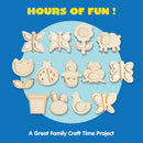 12 Wooden Magnet Creativity Arts & Crafts Painting Kit