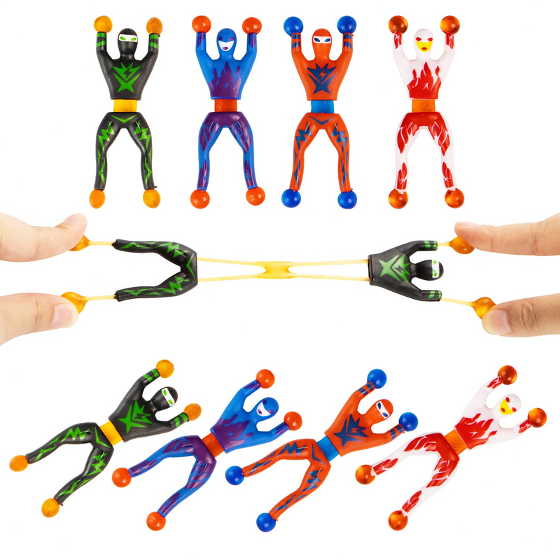 28Pcs Sticky Climbing Ninja with with Valentines Day Cards for Kids-Classroom Exchange Gifts