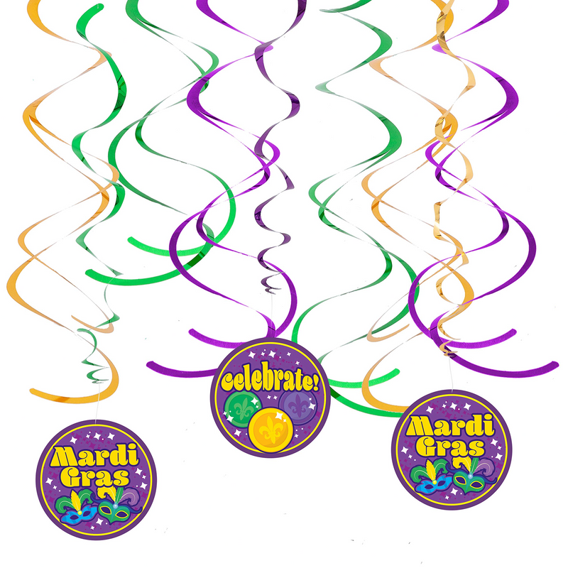 24 Assorted Mardi Gras Party Decorations