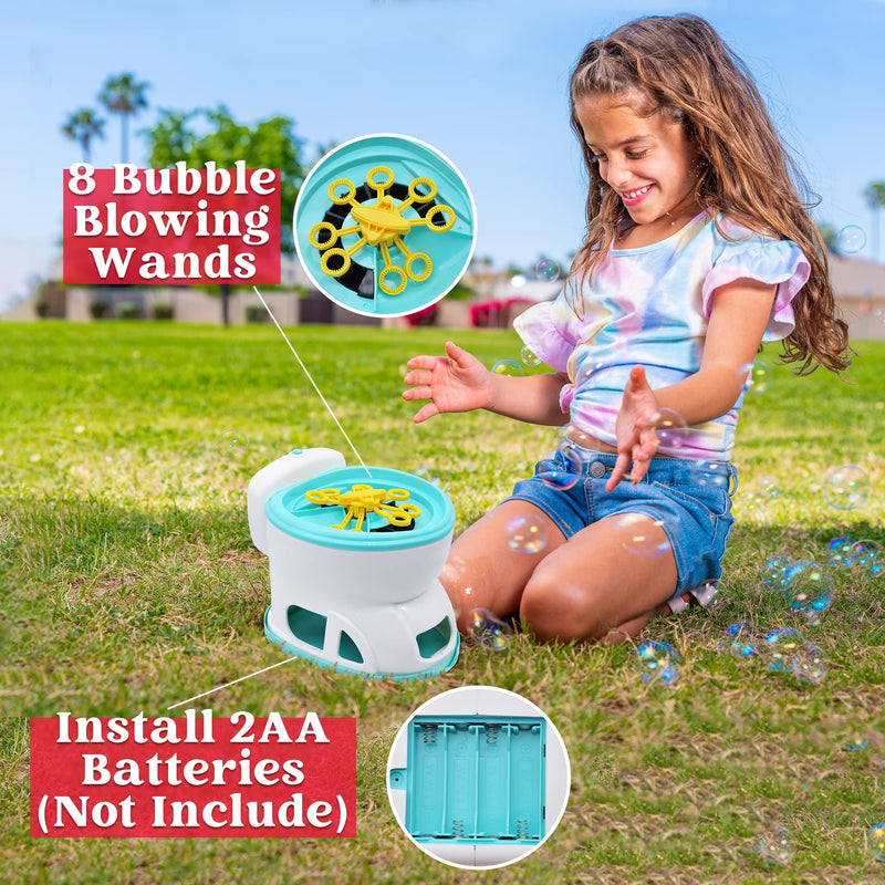 6.75" Bubble Toilet with Bubble Solutions