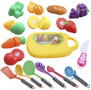 45 Pcs Pretend Play Microwave Cooking & Kitchen Utensil