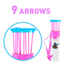White Bow and Arrow Archery Toy Set with Flashing LED Lights