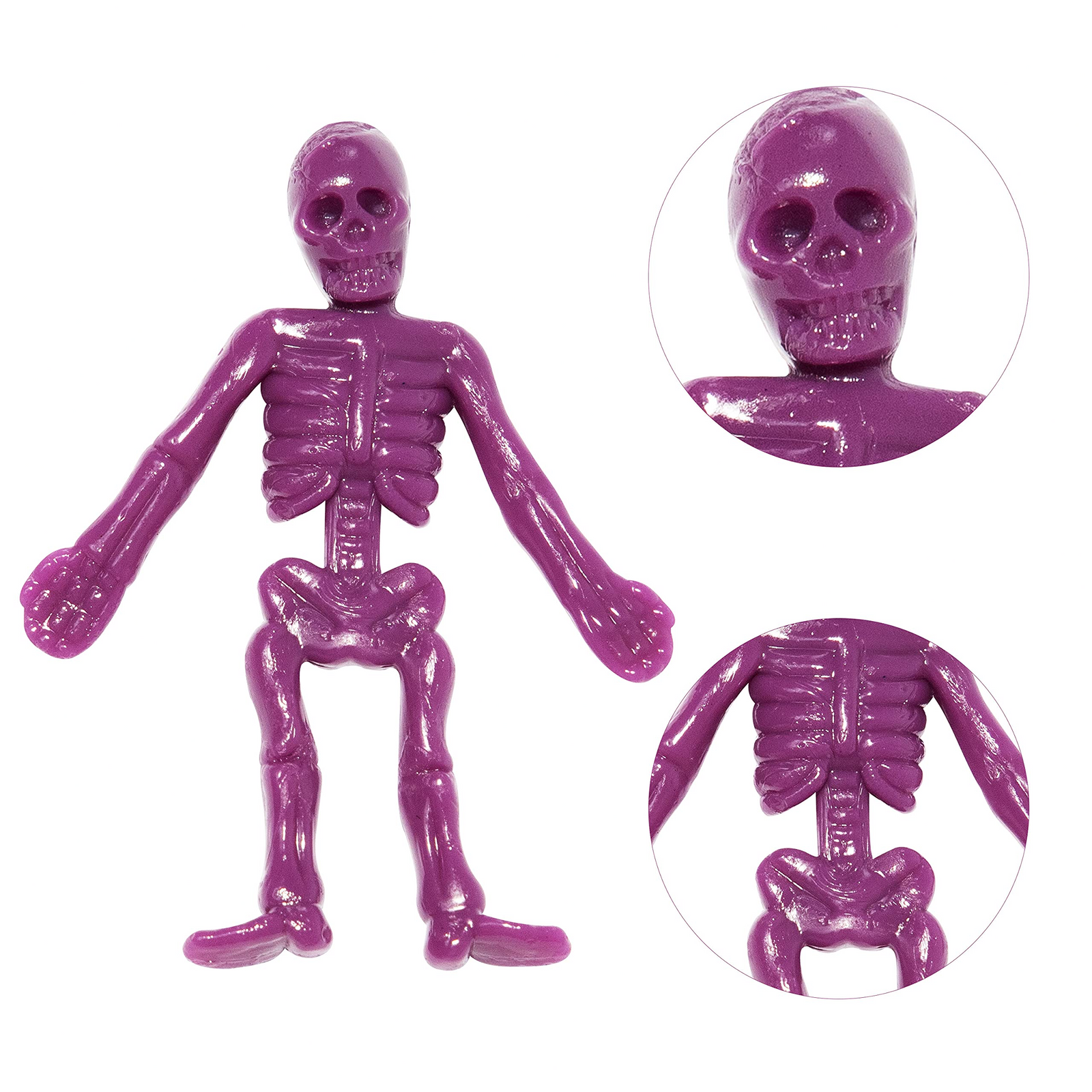 Halloween Toys Stretchy Skeleton, 72 Pcs - JOYIN