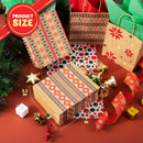 7.25in Kraft Holiday Gift Bags, 24 Pack